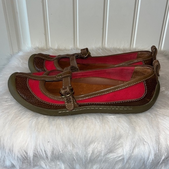 Lucky Brand Shoes - Lucky brand vintage cute comfy red brown y2K boho Mary Jane buckle shoe size 9